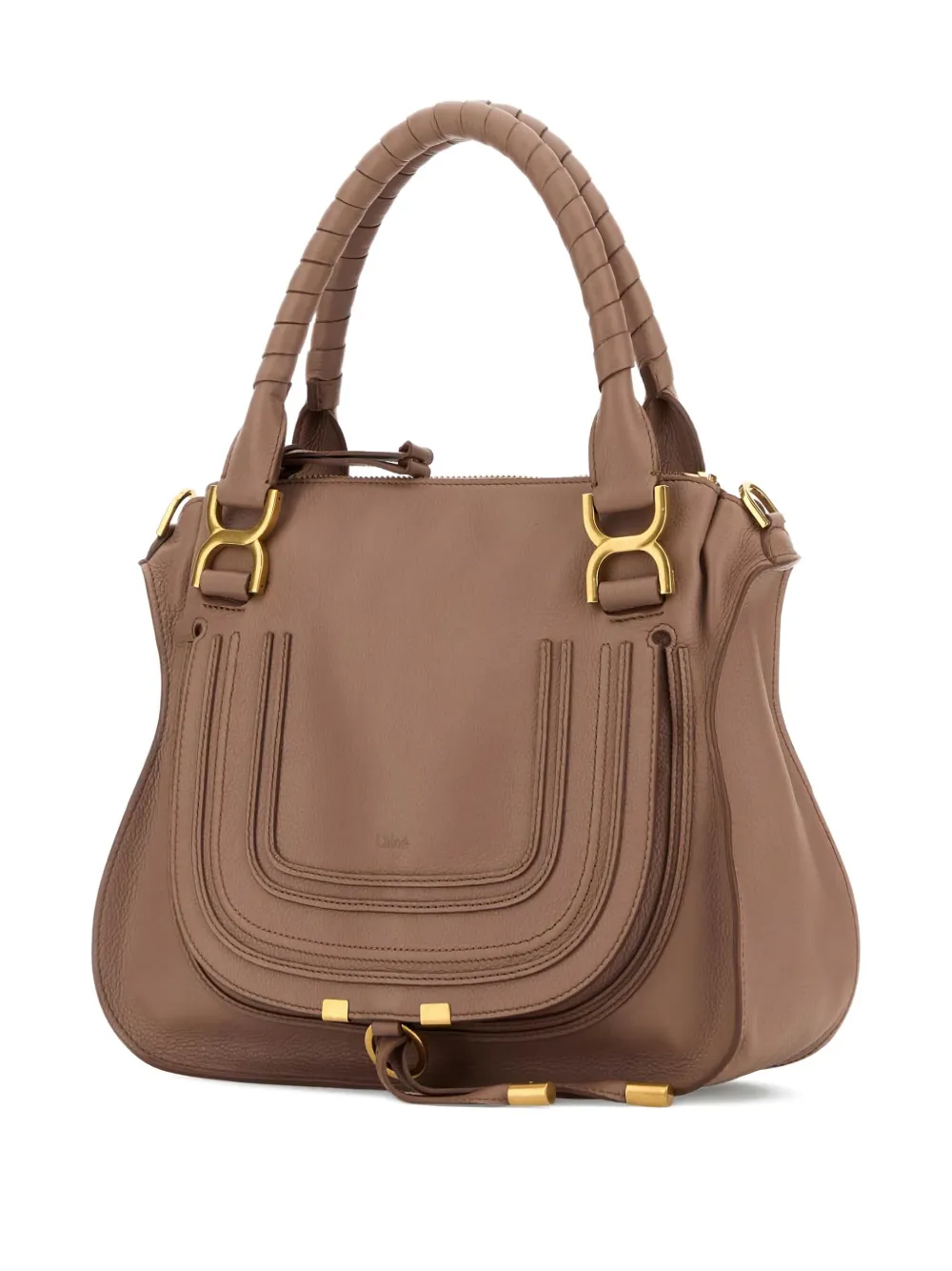 Chloé medium Marcie leather handbag Bruin