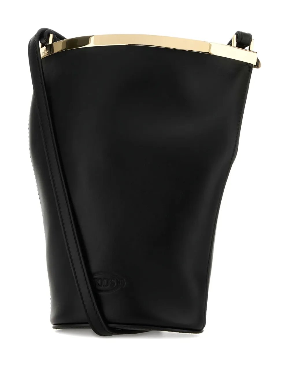 Tod's Schoudertas met metallic afwerking Zwart