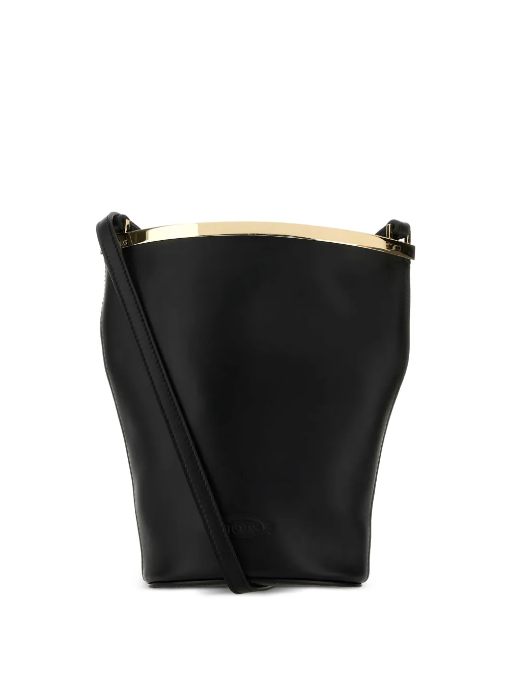 Tod's Schoudertas met metallic afwerking Zwart