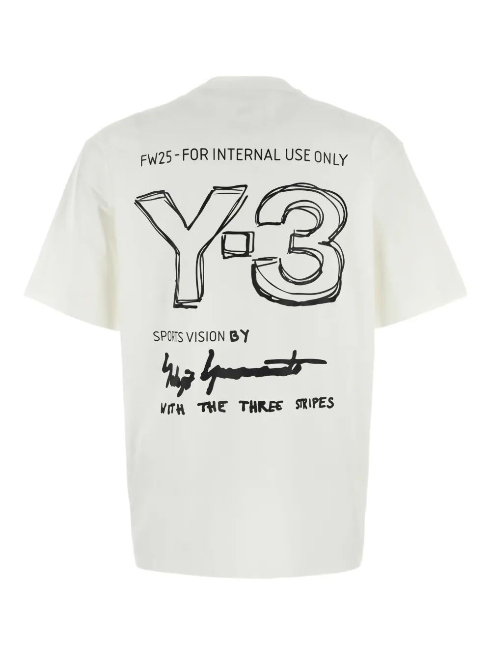 Y-3 short sleeve T-shirt Wit
