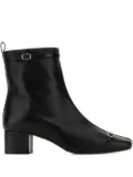 Carel Paris 50mm buckle-strap leather ankle boots - Black