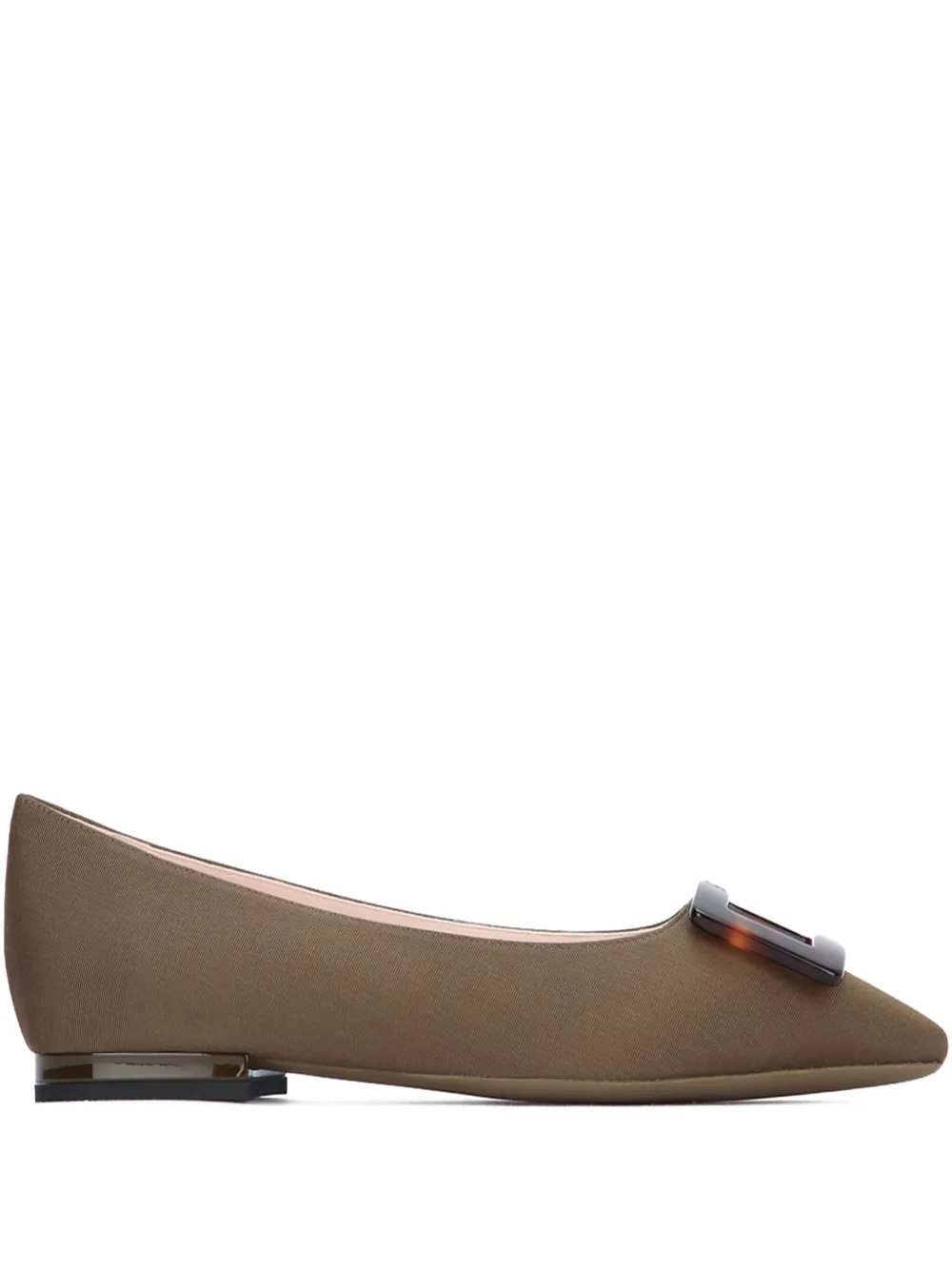 Roger Vivier Gommettine tortoiseshell-pattern buckle pumps | Neutrals | Image 1