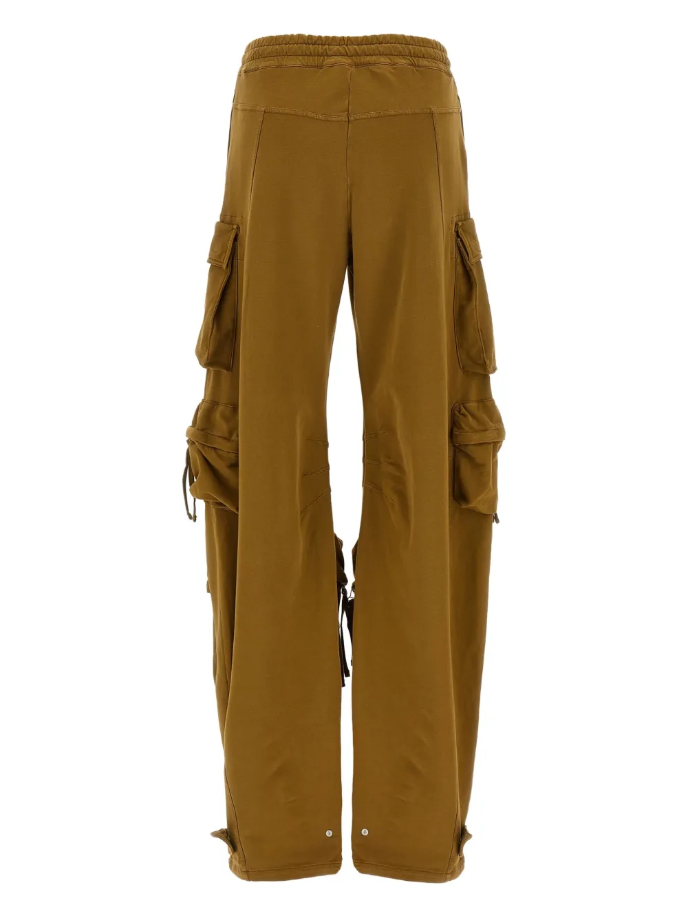 The Attico Fern cargo broek met logodetail Bruin