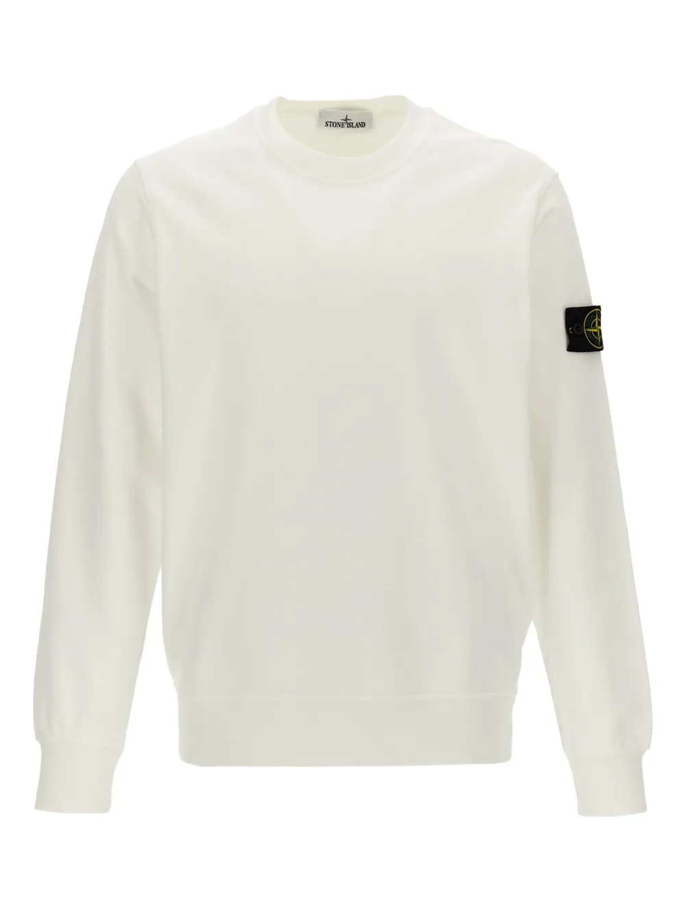 Stone Island T-shirt met ronde hals en logopatch Wit