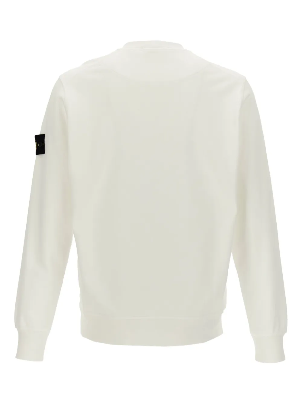 Stone Island T-shirt met ronde hals en logopatch - Wit