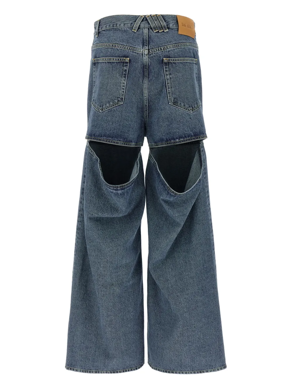The Attico Uitgesneden jeans Blauw