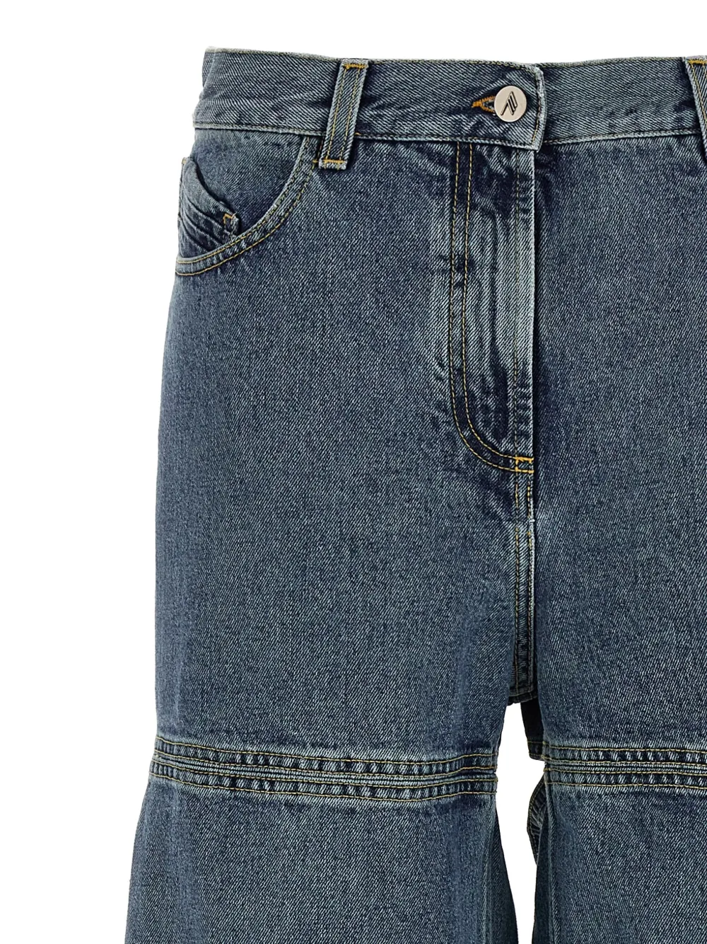 The Attico Uitgesneden jeans Blauw