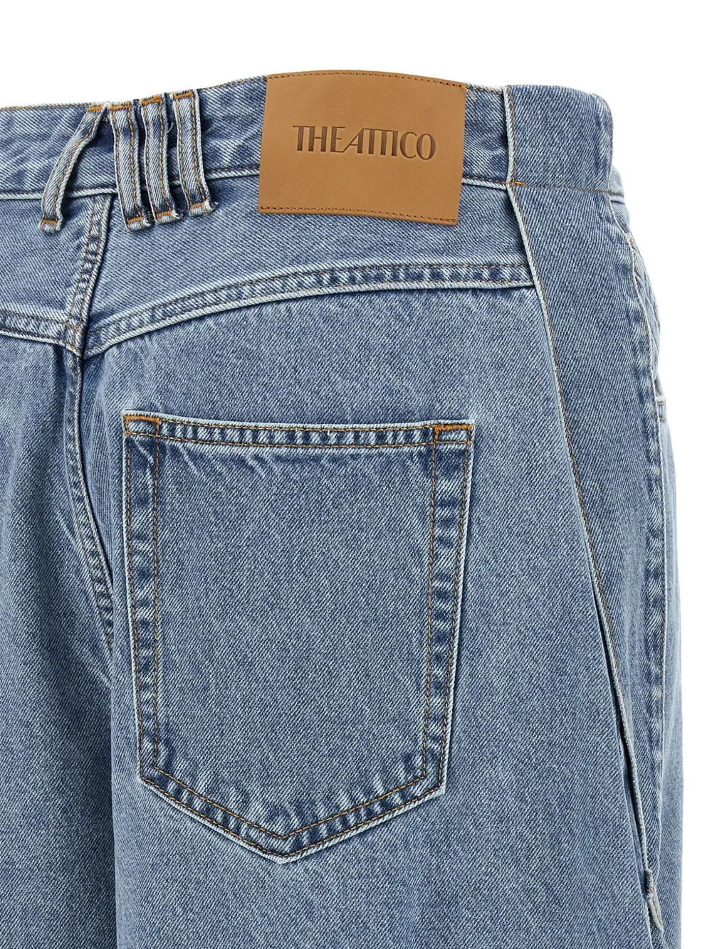 The Attico Jeans met banddetail Blauw