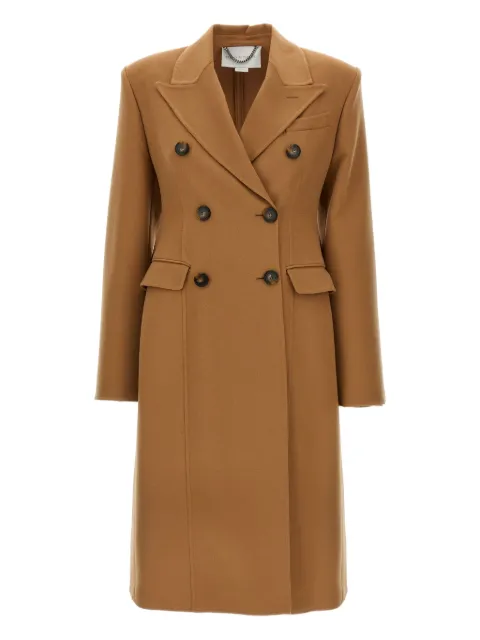 Stella McCartney peak-lapel double-breasted wool coat
