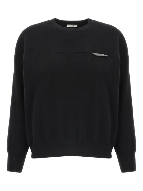 Brunello Cucinelli Monile detail cashmere sweater