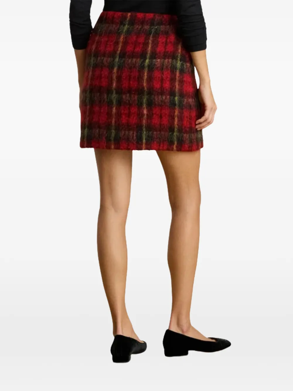 Lauren Ralph Lauren tartan mini skirt - Rood