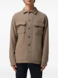 Tagliatore buttoned flap-pockets shirt jacket - Brown