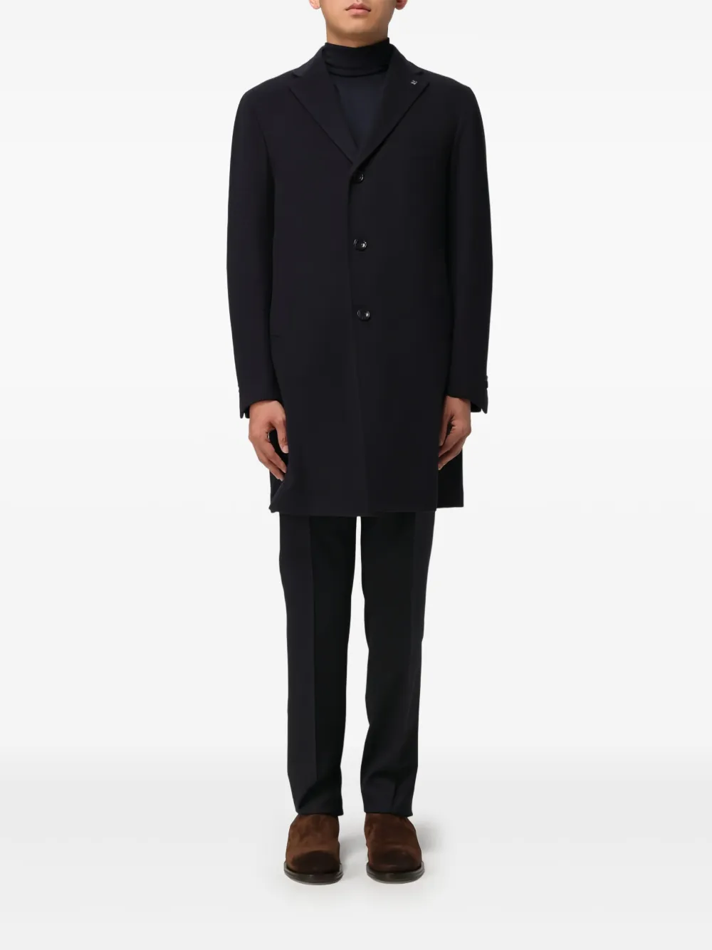 Tagliatore three-button wool coat | Blue | Image 1