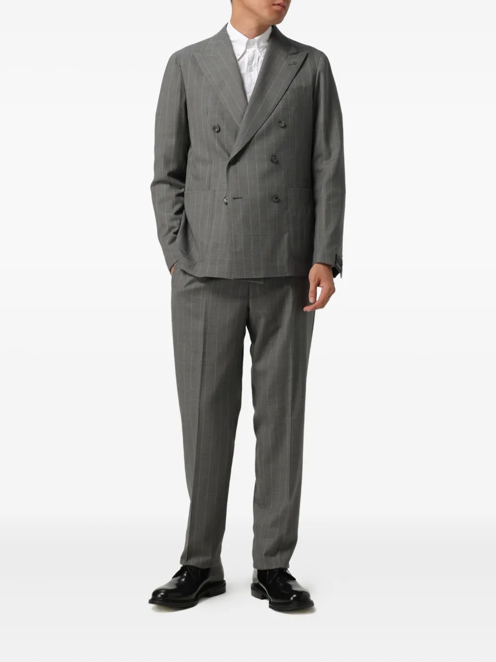 Tagliatore pinstripe double-breasted suit jacket | Blazers | Image 2