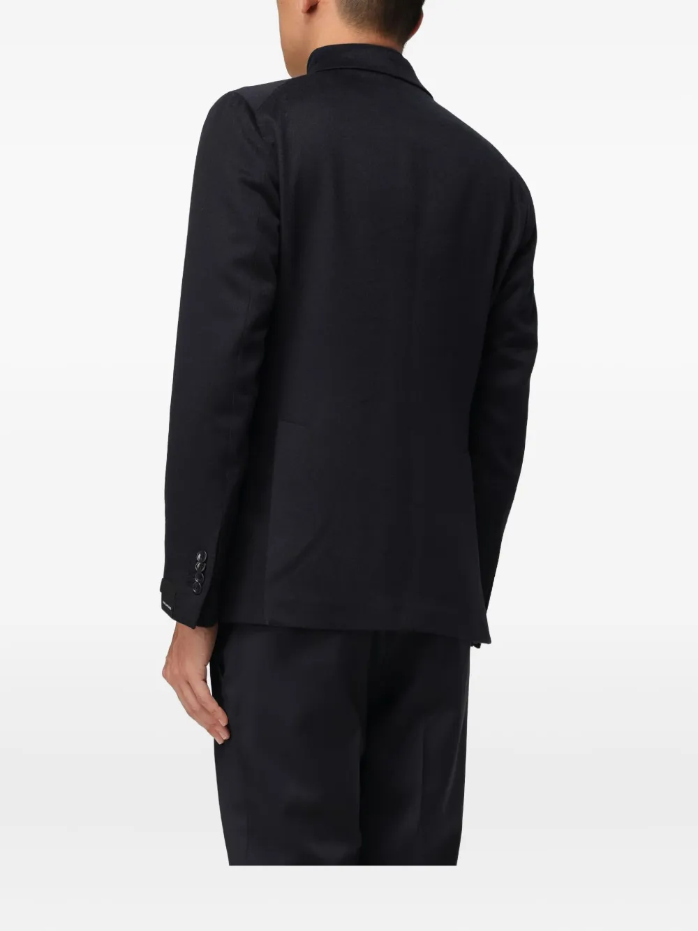 Tagliatore Double-breasted Jacket Peak Lapels In Blue