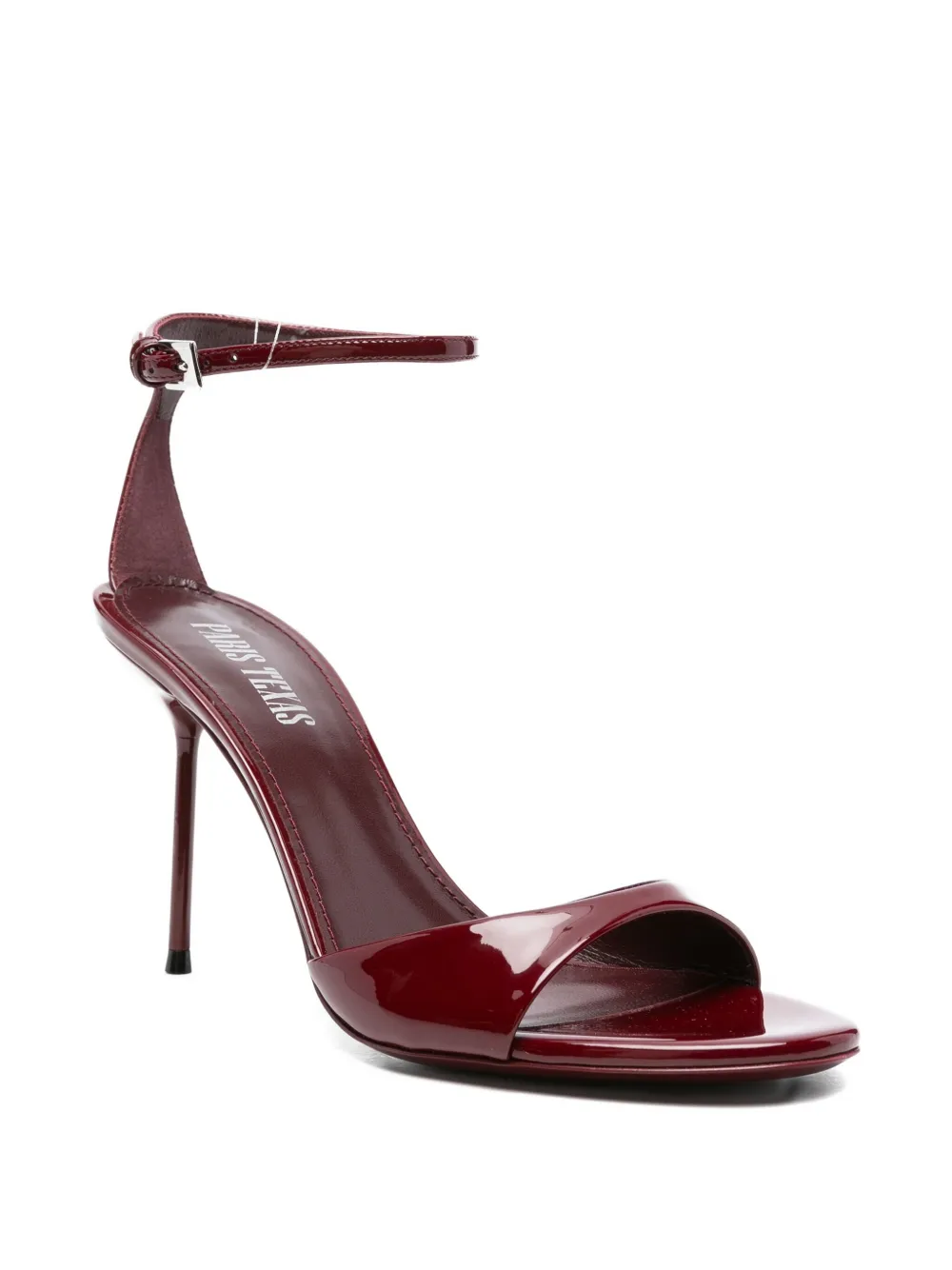 Paris Texas 95mm Patent Leather Ankle-strap Sandals In Red