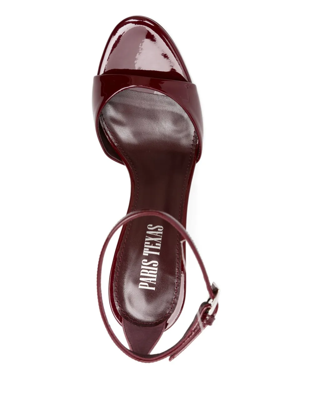 Paris Texas 95mm Patent Leather Ankle-strap Sandals In Red