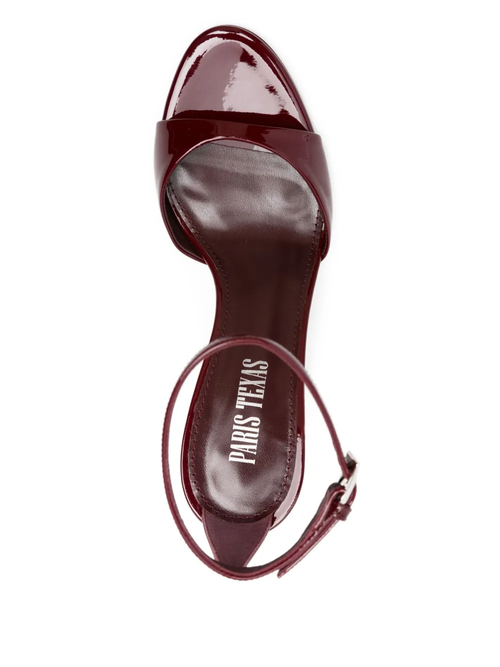 Paris Texas 95MM patent leather ankle-strap sandals Red
