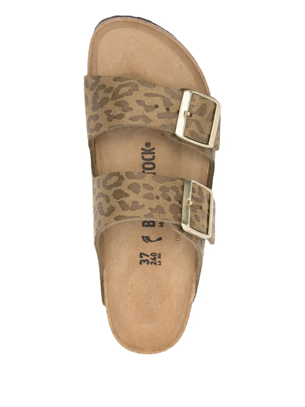 Birkenstock Arizona Leo - Sandal With Buckles And Animal Print In Brown