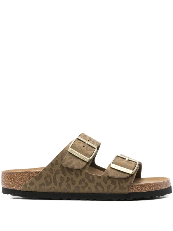 極美品　BIRKENSTOCK レオパード柄 ラメ サンダル 24cm レア Birkenstock Arizona レオパード サンダル | ブラウン | FARFETCH JP