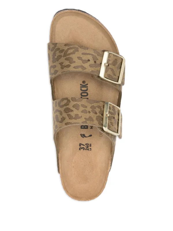 Birkenstock Arizona レオパード サンダル | ブラウン | FARFETCH JP
