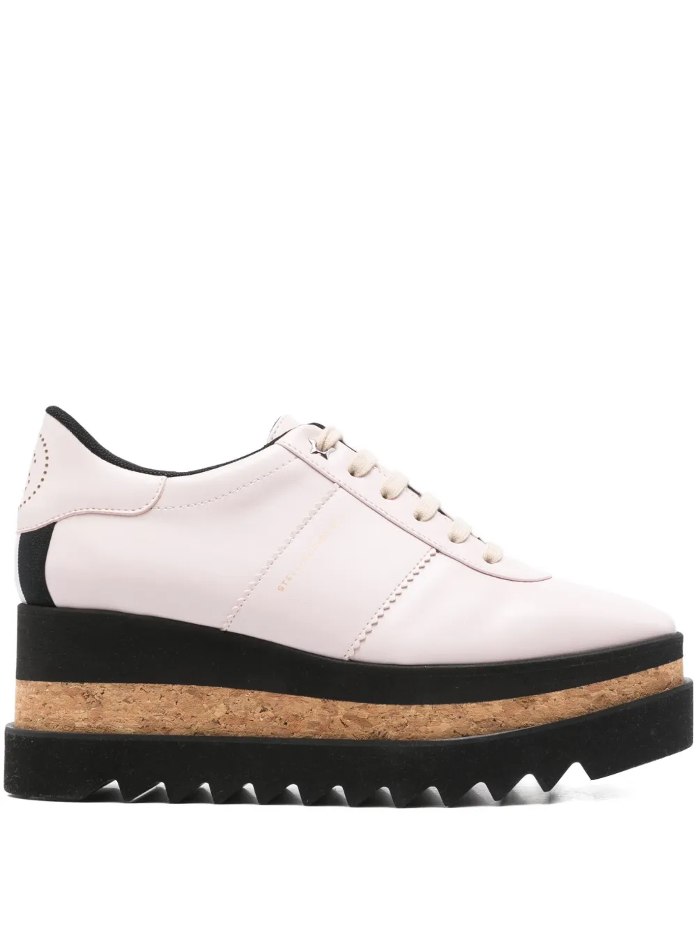 Stella McCartney 80mm Sneak-Elyse platform lace-up sneakers Pink