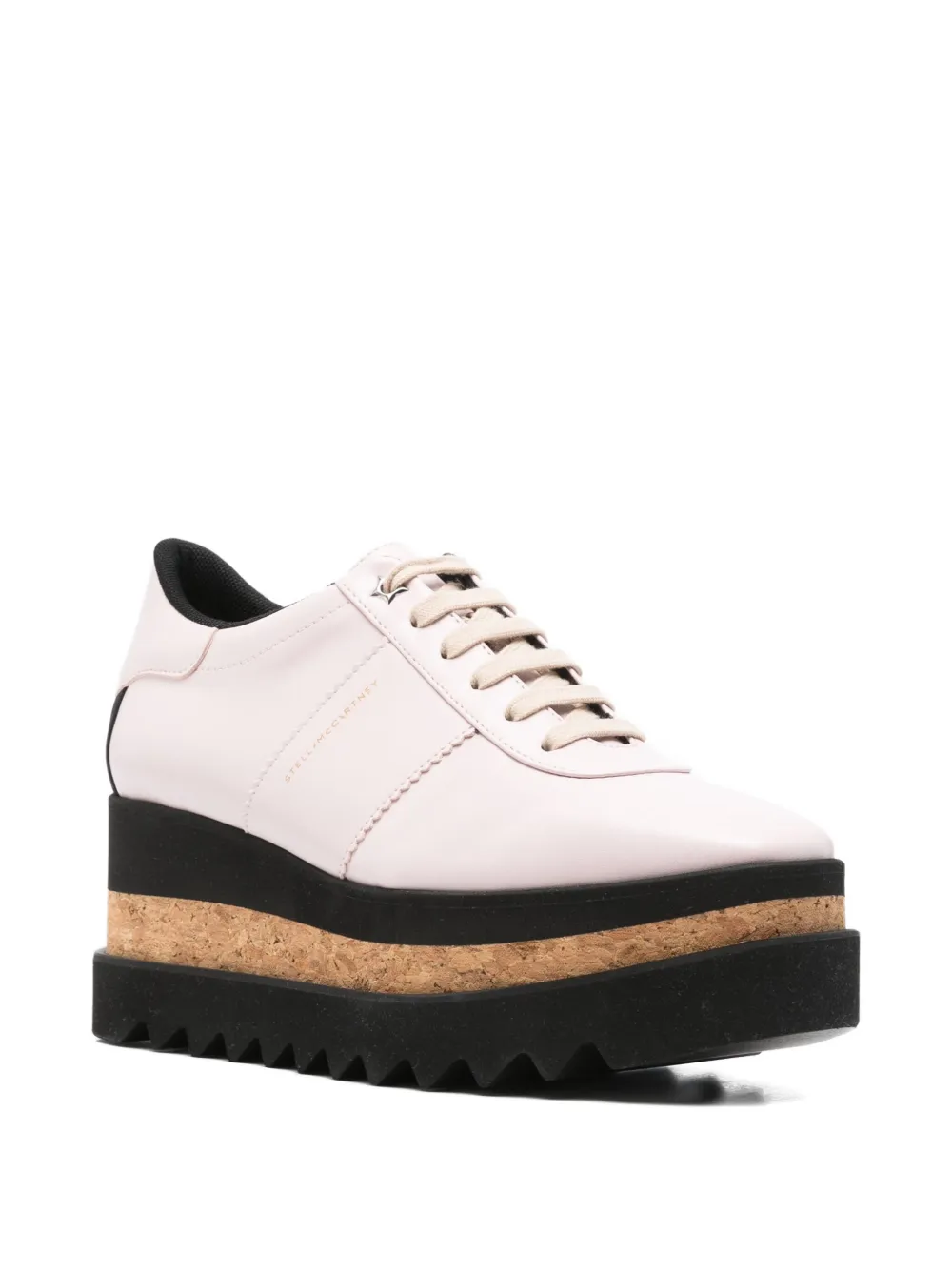 Stella McCartney 80mm Sneak-Elyse platform lace-up sneakers Pink