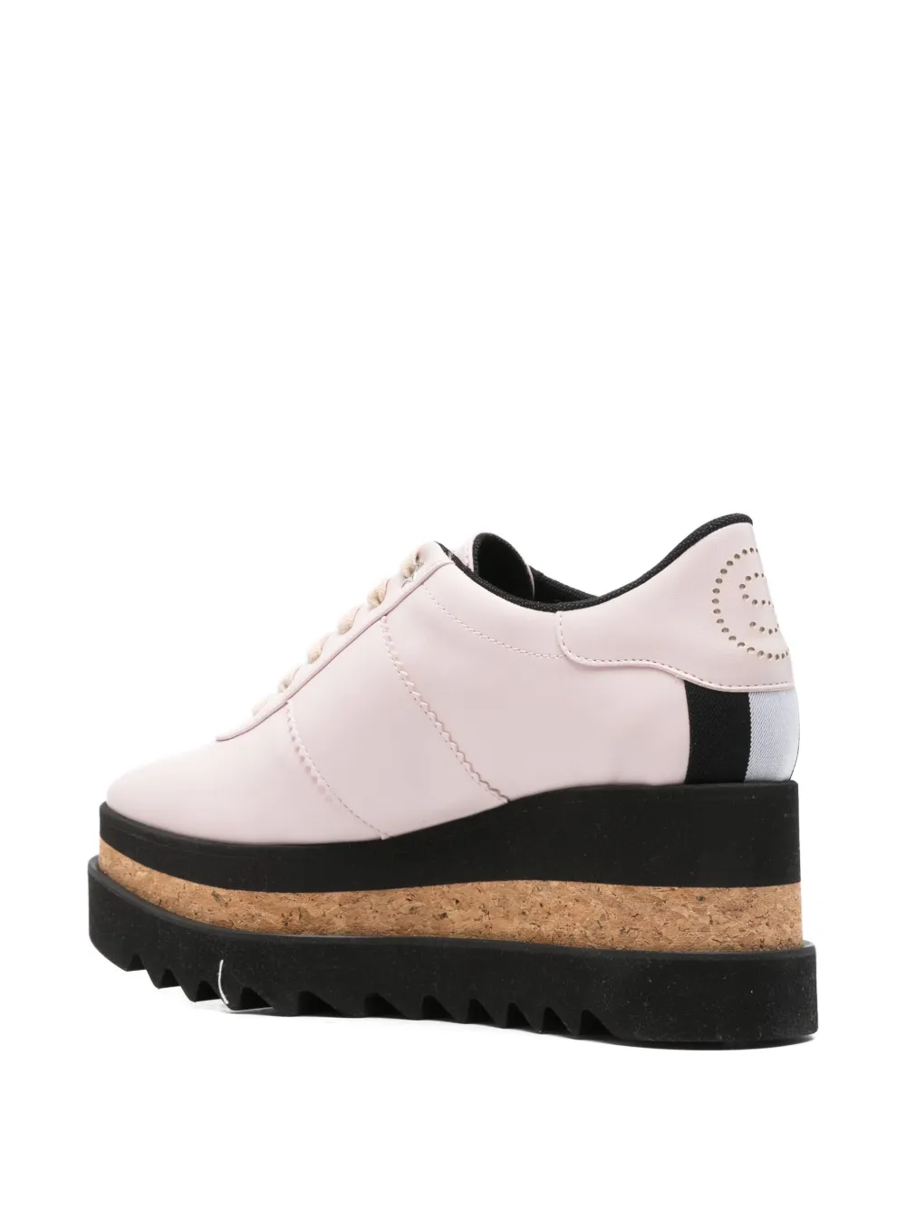 Stella McCartney 80mm Sneak-Elyse platform lace-up sneakers Pink