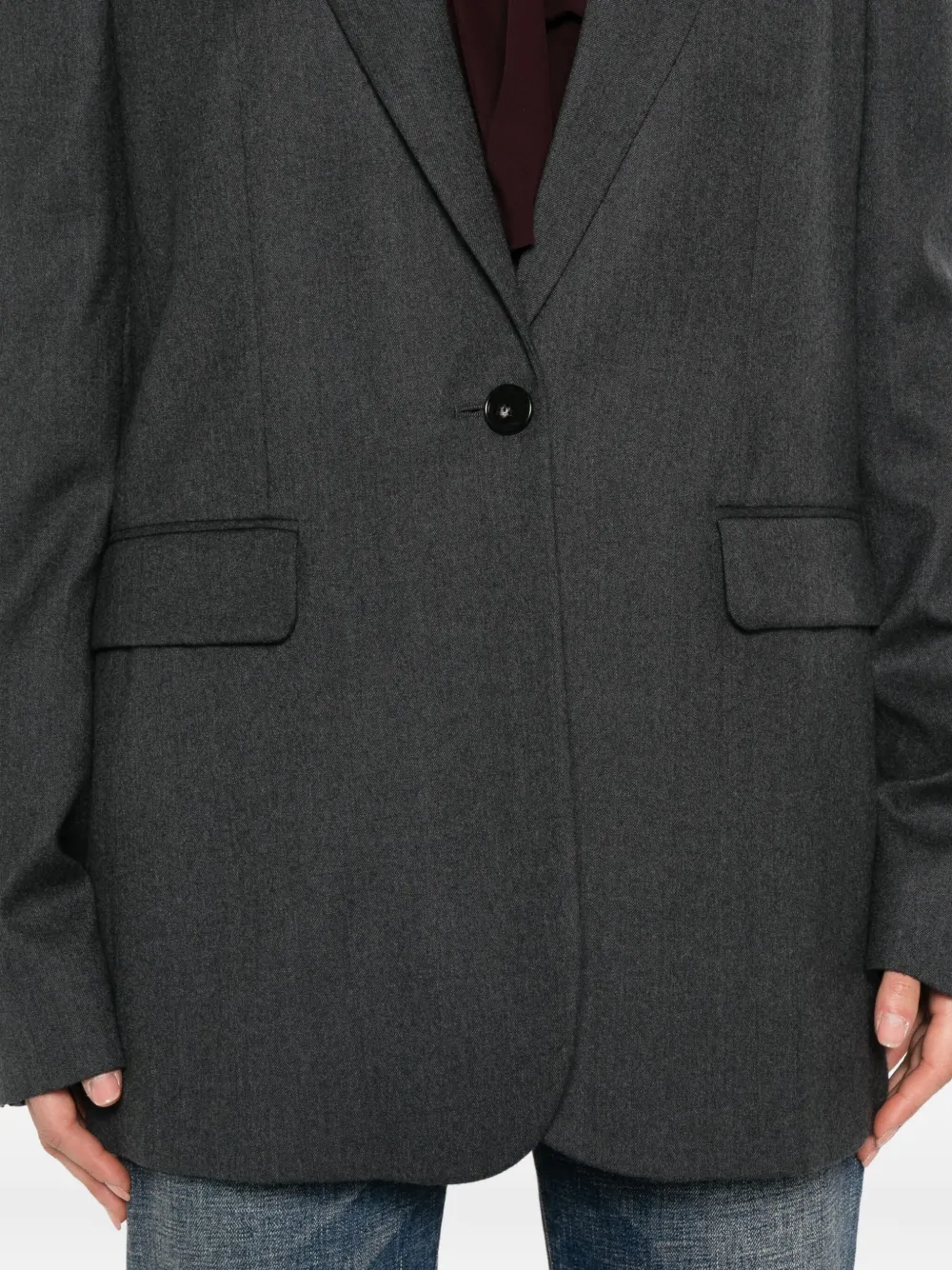 Stella McCartney single-breasted blazer Grijs