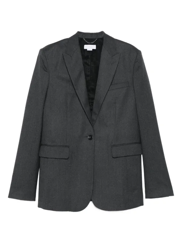 Stella McCartney Single-breasted Blazer in Grey