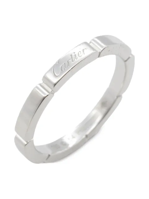 Cartier 18K white gold Panel ring