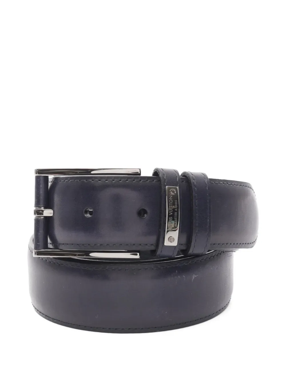 Louis Vuitton Pre-Owned 2016 leather belt | Blue | Image 1