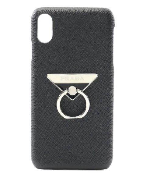 Prada Pre-Owned 2010s Bunker iPhone XS Max-Hülle mit Ring