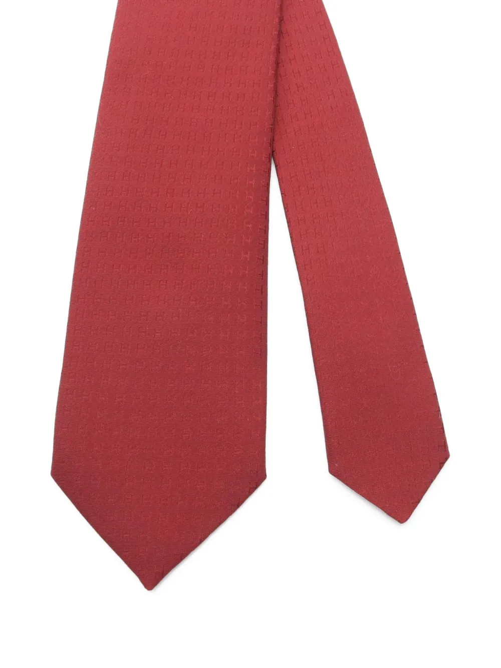 Hermès Pre-Owned 2020s H-pattern silk tie | Image 2