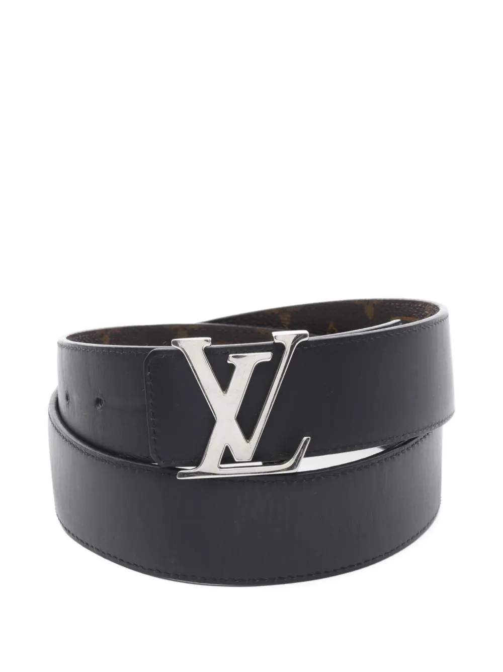 Louis Vuitton Pre-Owned 2010s リバーシブル LV バックル ベルト - ブラウン Louis Vuitton Pre-Owned 2010s リバーシブル LV バックル ベルト - ブラウン