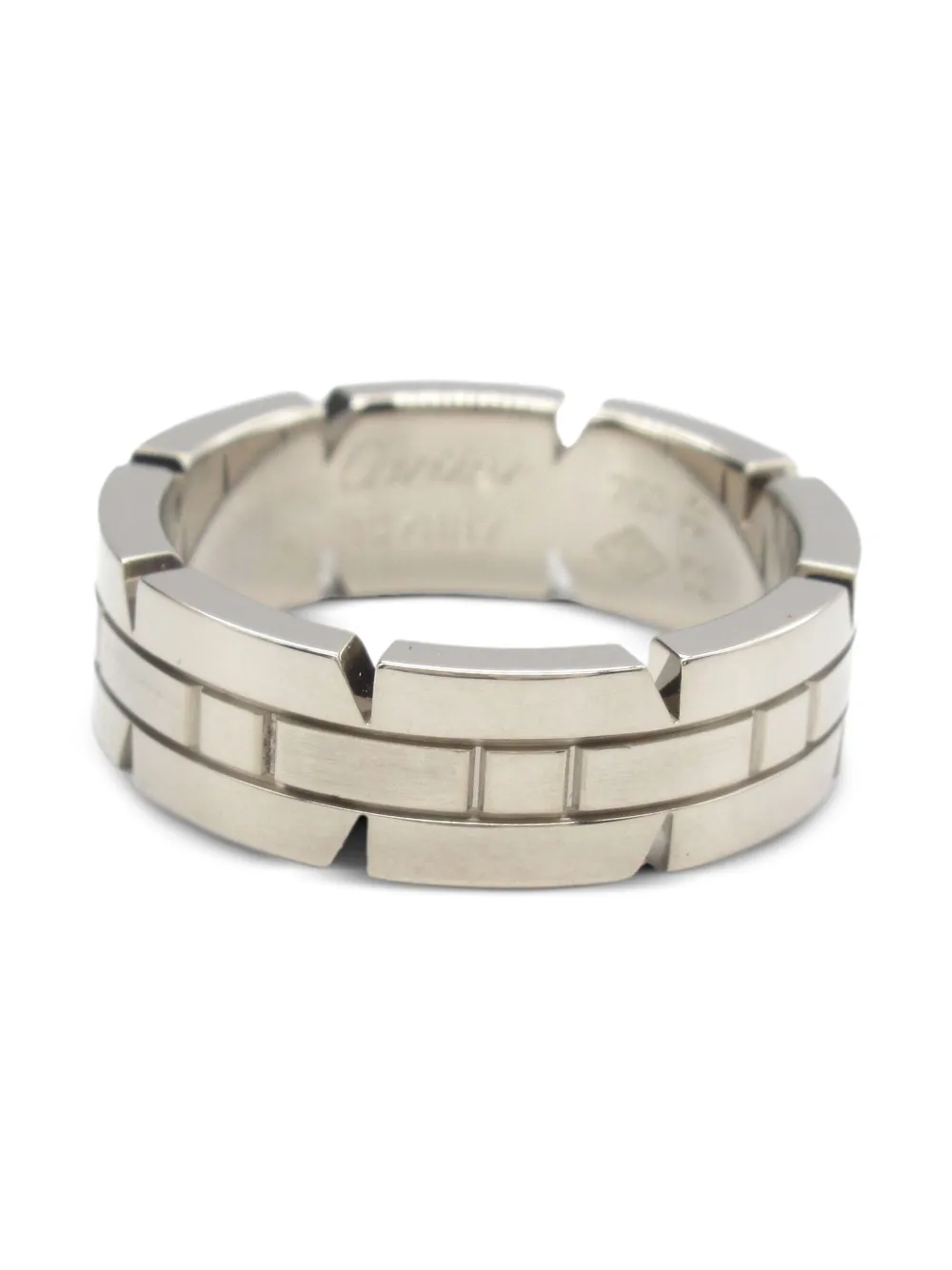 Cartier 2010s 18kt white gold Francaise ring - シルバートーン Cartier 2010s 18kt white gold Francaise ring - シルバートーン