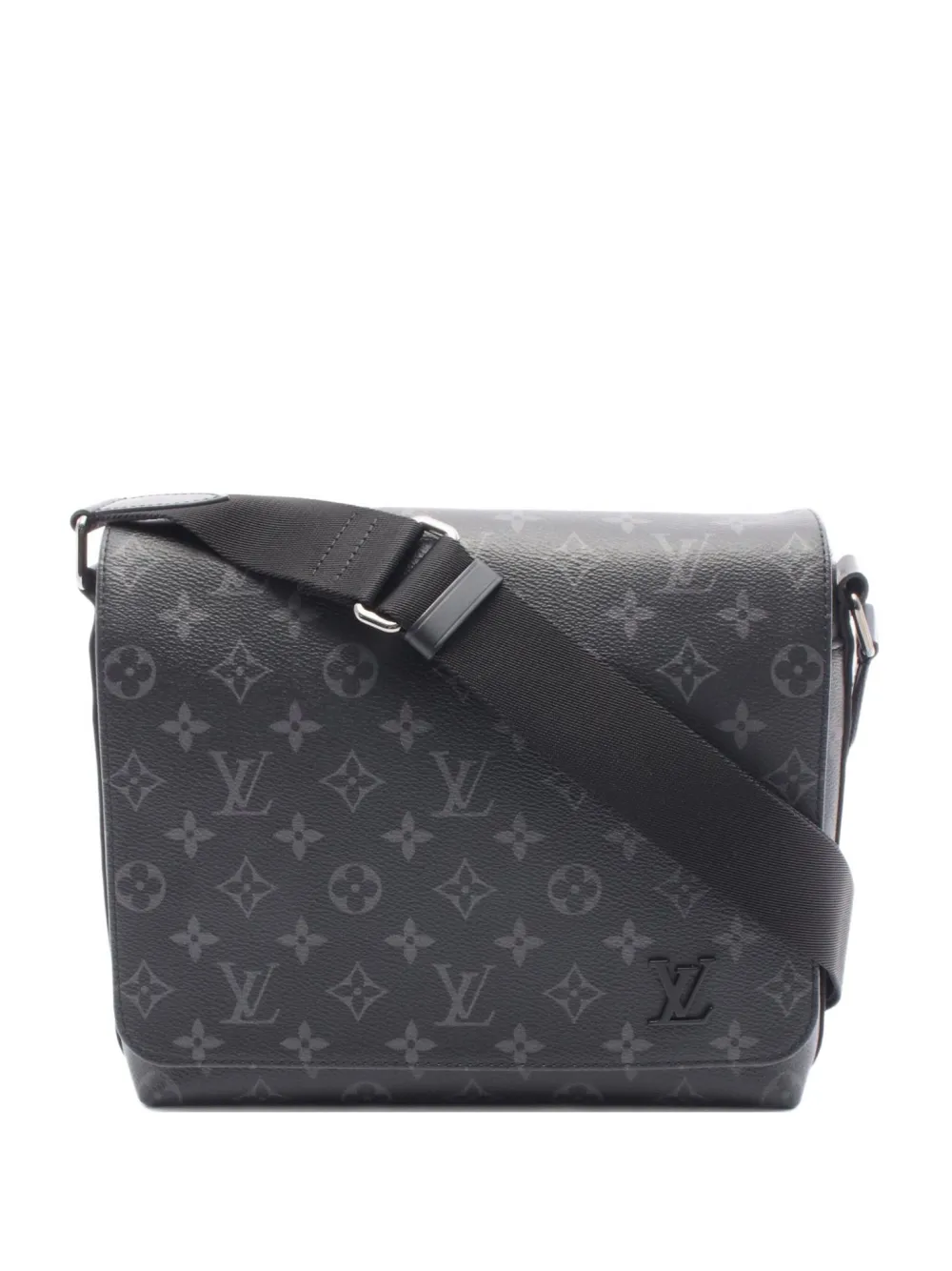 Louis Vuitton Pre-Owned 2021 ディストリクト PM モノグラム エクリプス ショルダーバッグ - ブラック Louis Vuitton Pre-Owned 2021 ディストリクト PM モノグラム エクリプス ショルダーバッグ - ブラック