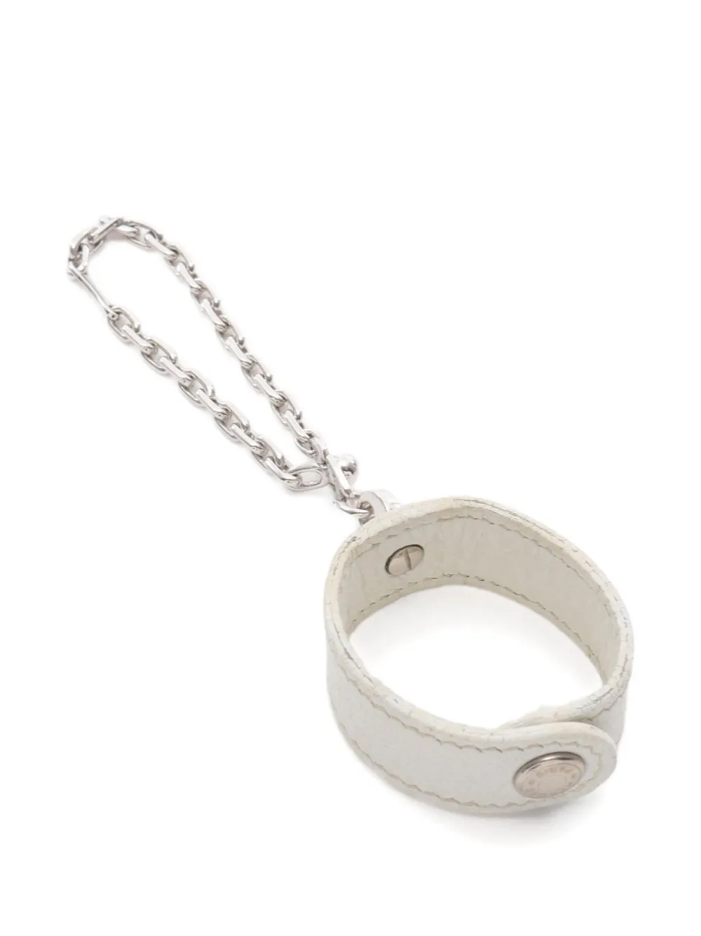 Hermès Pre-Owned 2004 Nomad chain-detail leather glove holder | Weiß | Image 1