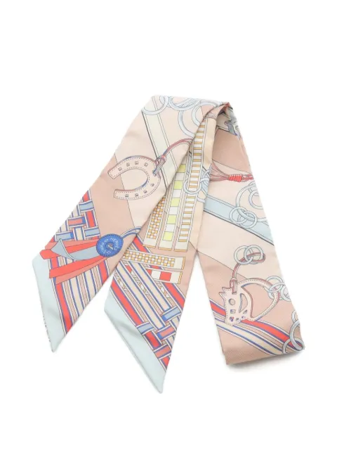 Hermès Pre-Owned 20s Brides et Gris Gris scarf