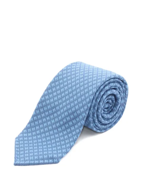 Hermès Pre-Owned 2020s patterned wool tie