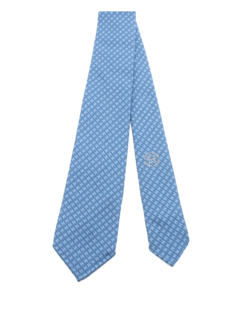 Hermès Pre-Owned 2020s patterned wool tie | Image 2