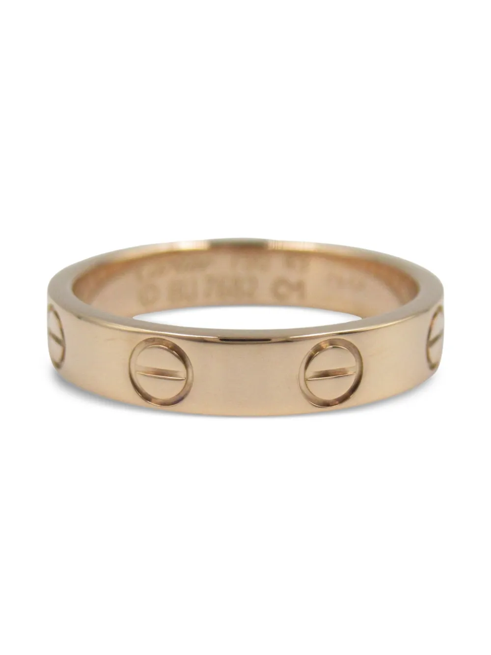 Cartier 2010s ミニ ラブ リング 18Kローズゴールド - ゴールドトーン Cartier 2010s ミニ ラブ リング 18Kローズゴールド - ゴールドトーン