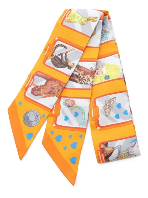 Hermès Pre-Owned 2020s Twilly Story scarf