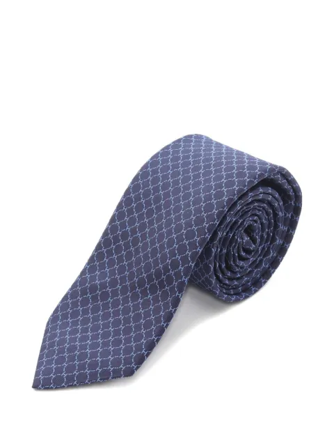 Hermès Pre-Owned 2020s geometric-pattern silk tie