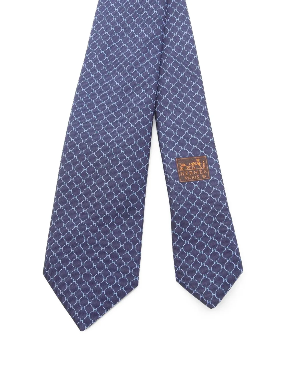 Hermès Pre-Owned 2020s geometric-pattern silk tie | Image 2