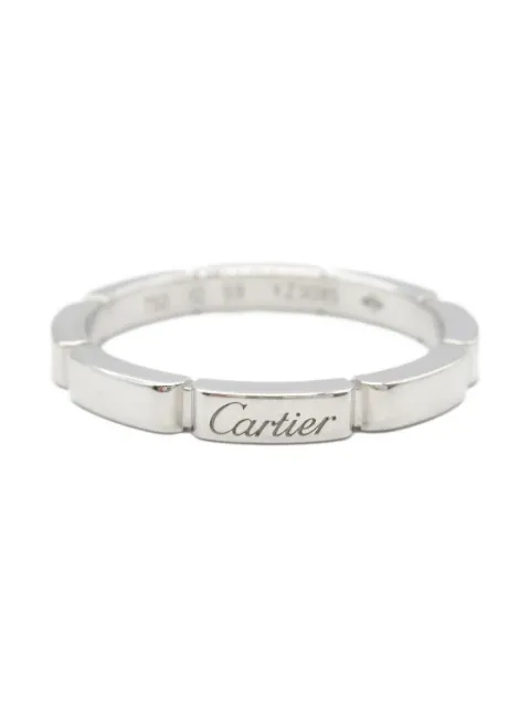 Cartier 2010s 18K white gold Mailon Panthère ring