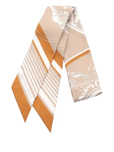 Hermès Pre-Owned 2020s twilly ribbon scarf