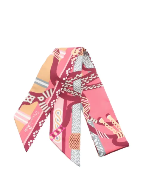 Hermès Pre-Owned 2020s Fantaisie d'Etriers silk scarf