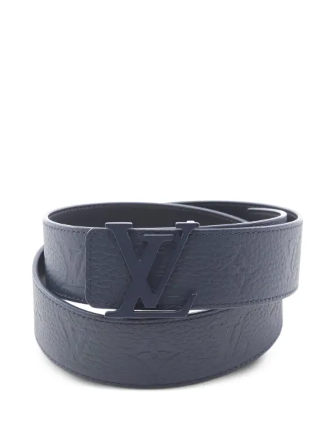 Louis Vuitton Pre-Owned 2024 logo-plaque leather belt