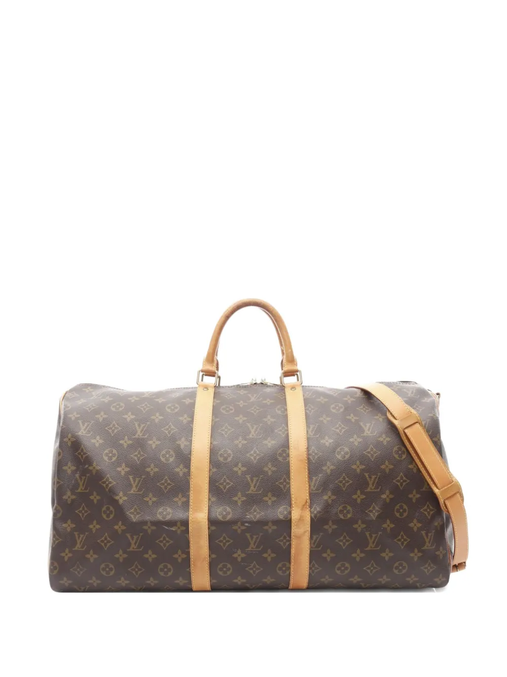 Louis Vuitton Pre-Owned 1993 モノグラム キーポル バンドリエール 55 ボストンバッグ - ブラウン Louis Vuitton Pre-Owned 1993 モノグラム キーポル バンドリエール 55 ボストンバッグ - ブラウン